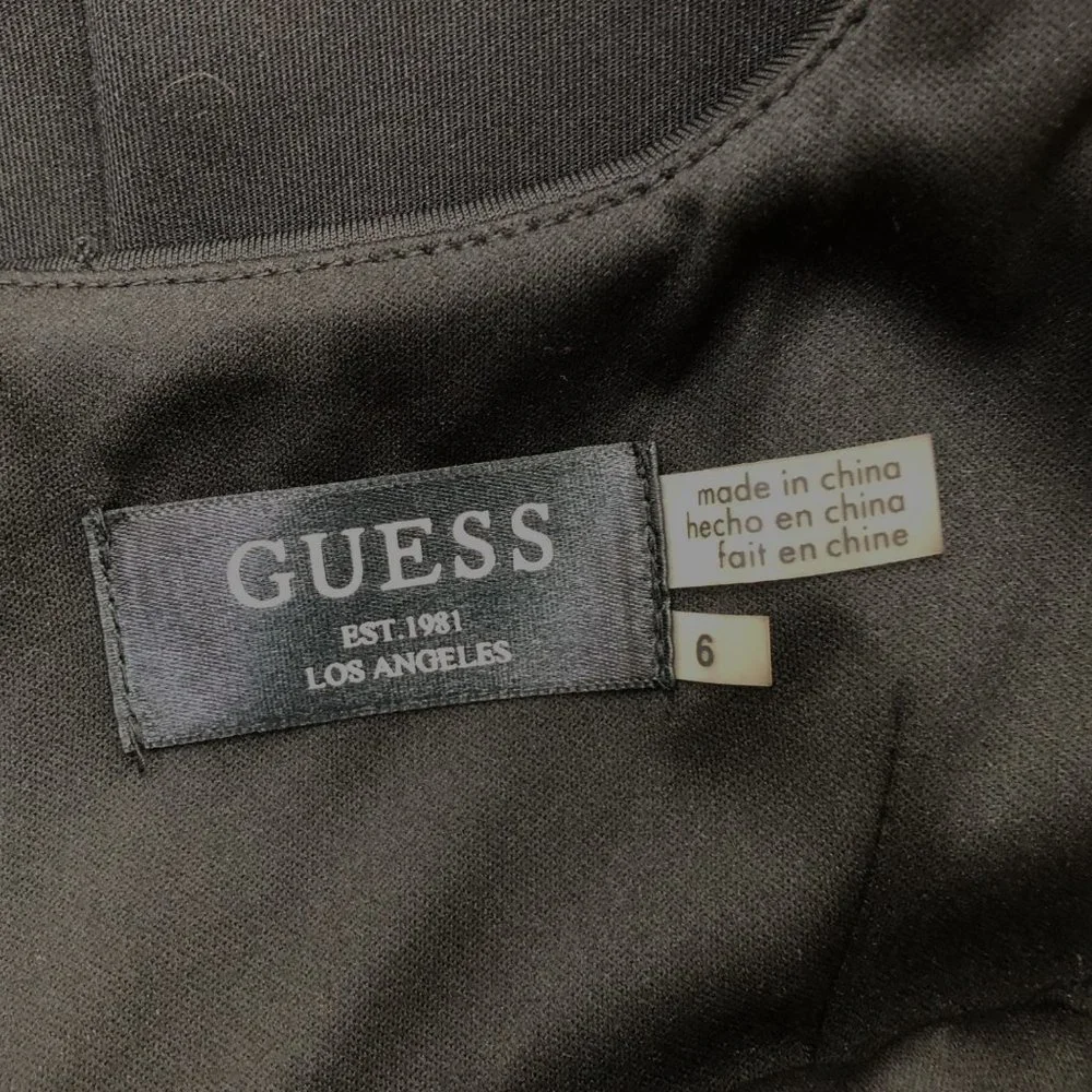 GUESS BLACK‎ SCUBA SHEATH MINI DRESS SIZE 6